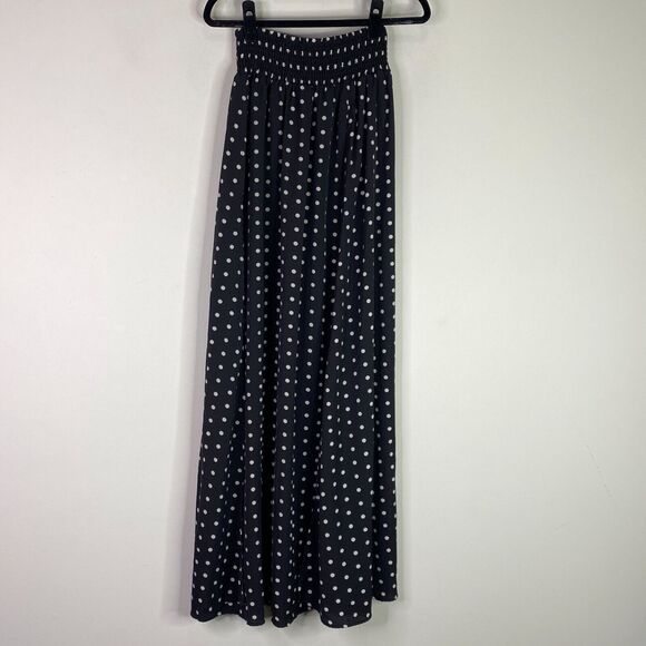 L'ATISTE by Amy Polka Dot Summer Beach Maxi Skirt Women's Size Small - Picture 9 of 9